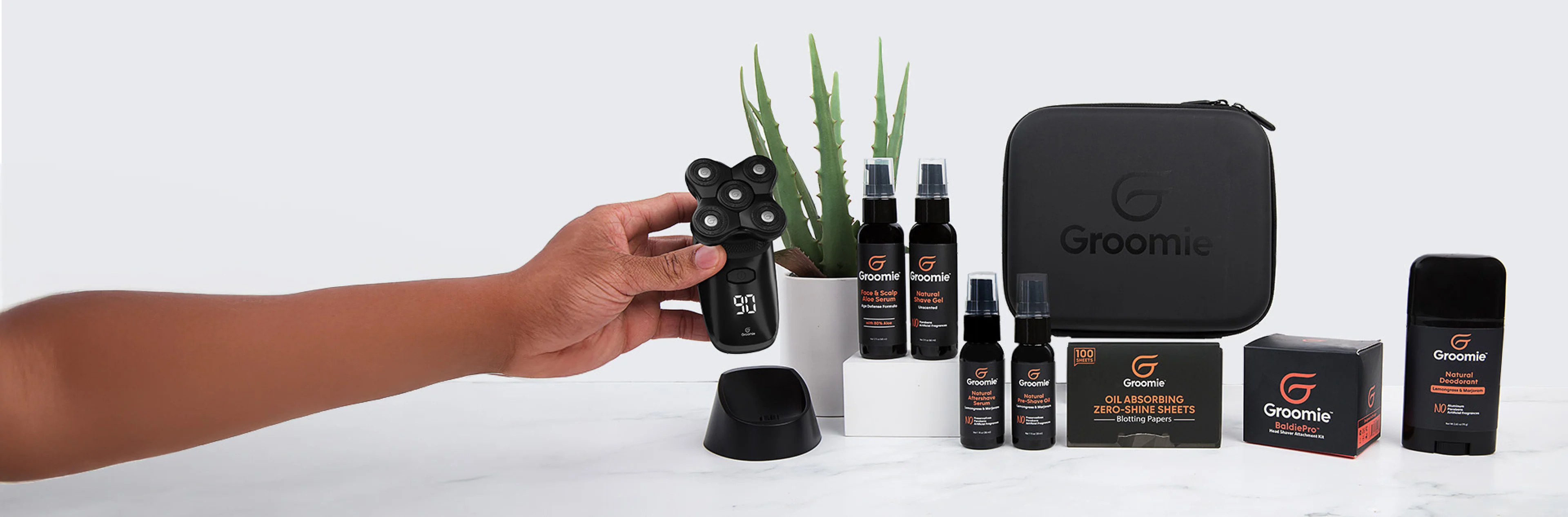 Facebook ad of a man shaving